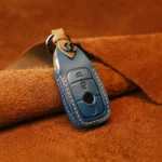 For Mercedes-Benz New Style Car Cowhide Leather Key Protective Cover Key Case - Image 2