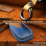 For Mercedes-Benz New Style Car Cowhide Leather Key Protective Cover Key Case - Image 4