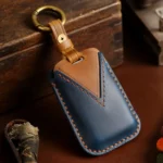 For Land Rover Car Cowhide Leather Key Protective Cover Key Case - Image 2