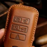 For Land Rover Car Cowhide Leather Key Protective Cover Key Case - Image 3