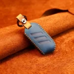 For Kia Car Cowhide Leather Key Protective Cover Key Case, Round Version - Image 3
