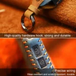 For Kia Car Cowhide Leather Key Protective Cover Key Case, Round Version - Image 5