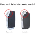 For Kia Car Cowhide Leather Key Protective Cover Key Case, Round Version - Image 2