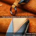 For Chevrolet Car Cowhide Leather Key Protective Cover Key Case, Four Keys Version - Image 4