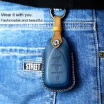 For Chevrolet Car Cowhide Leather Key Protective Cover Key Case, Four Keys Version - Image 6