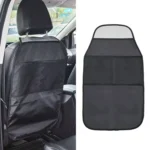 2pcs Car Rear Seat Protection Children Anti-kick Pad with Storage Bags Seat Back Anti-dirty Pad