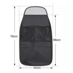 2pcs Car Rear Seat Protection Children Anti-kick Pad with Storage Bags Seat Back Anti-dirty Pad - Image 3
