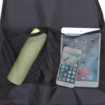 2pcs Car Rear Seat Protection Children Anti-kick Pad with Storage Bags Seat Back Anti-dirty Pad - Image 4
