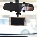 Carbon Fiber Strong Magnet Car Rear Mirror Navigation Phone Holder - Image 7