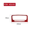 Car Central Control Air Outlet Decorative Sticker for Volvo V60 2010-2017, Left and Right Drive - Image 2