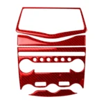 5 in 1 Car Carbon Fiber Air Conditioning Adjustment Panel Decorative Sticker for Nissan 370Z / Z34 2009-, Left and Right Drive Universal