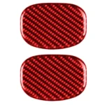 Car Carbon Fiber Seat Back Handle Decorative Sticker for BMW Mini One Cooper F55 F56, Left and Right Drive Universal