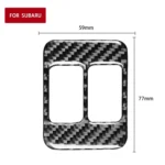Car Carbon Fiber Seat Heating Button A Decorative Sticker for Subaru BRZ / Toyota 86 2017-2019, Left and Right Drive Universal - Image 2