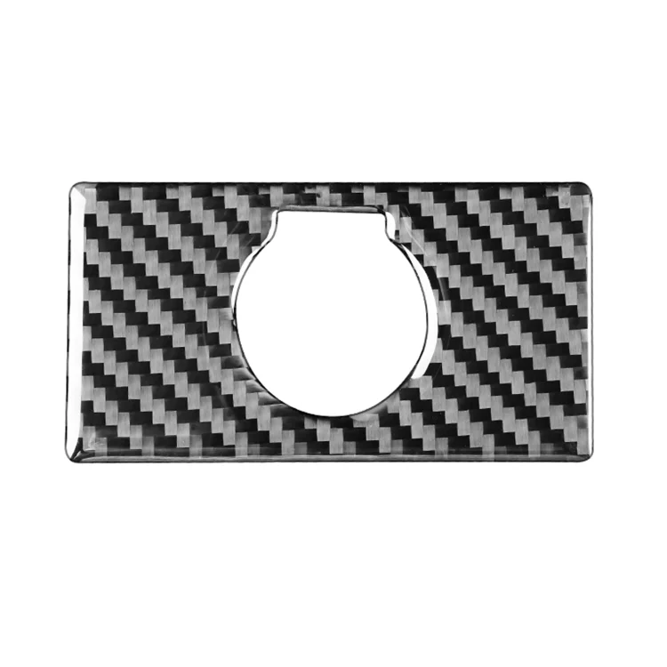 Carbon Fiber Car Rear Cigarette Lighter Switch Decorative Sticker for Toyota Tundra 2014-2018, Left Right Driving Universal