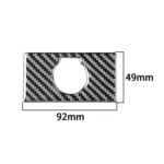 Carbon Fiber Car Rear Cigarette Lighter Switch Decorative Sticker for Toyota Tundra 2014-2018, Left Right Driving Universal - Image 2