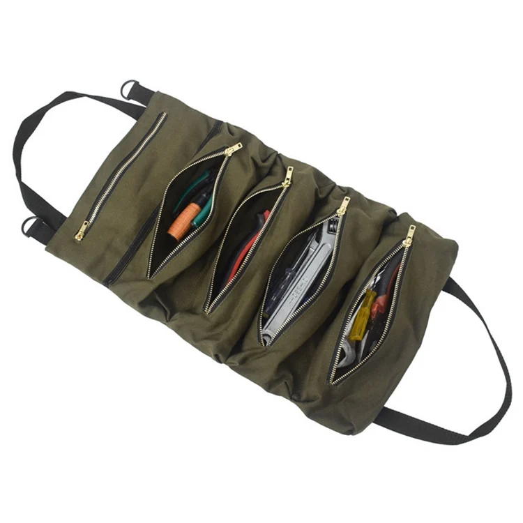 CRP7061AG_1.webp Car Auto Multi-function Canvas Storage Bag Portable Tool Bag Hanging Pocket Bag - Image 2