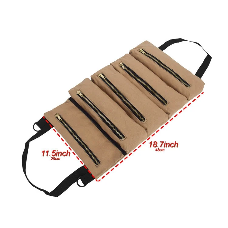 CRP7061AG_2.webp Car Auto Multi-function Canvas Storage Bag Portable Tool Bag Hanging Pocket Bag - Image 3