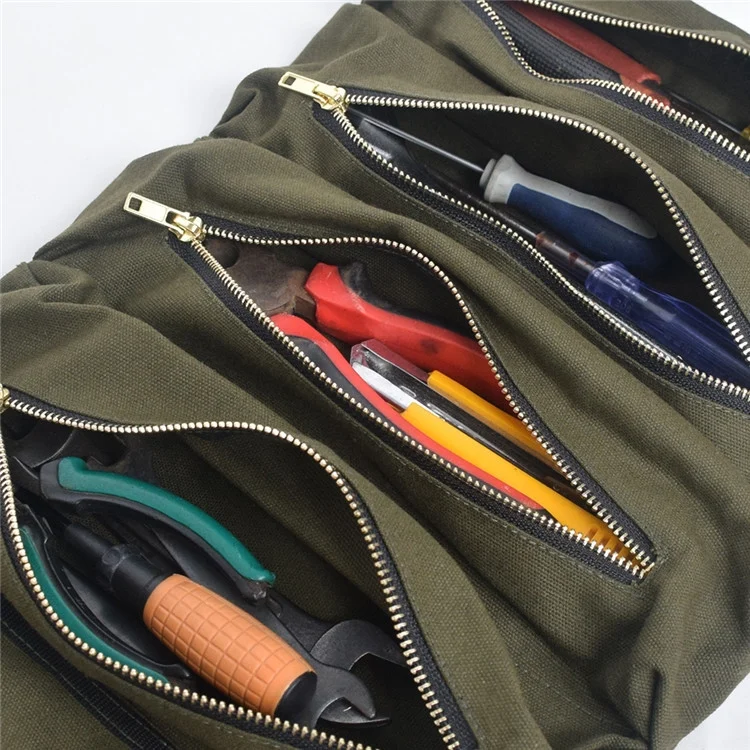 CRP7061AG_3.webp Car Auto Multi-function Canvas Storage Bag Portable Tool Bag Hanging Pocket Bag - Image 4