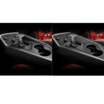 4 PCS / Set Carbon Fiber Car Central Control Gear Decorative Sticker for Dodge Challenger 2015 to Now, Left Driving - Image 7