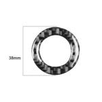 Carbon Fiber Car Ignition Switch Inside Decorative Sticker for Dodge Challenger 2015 to Now, Left Driving - Image 2