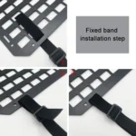 Car Rigid Seat Back Organizer Molle Panel Storage Rack - Image 3