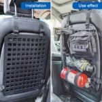 Car Rigid Seat Back Organizer Molle Panel Storage Rack - Image 4