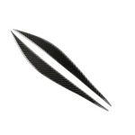 1 Pairs Carbon Fiber Car Lamp Eyebrow Decorative Sticker for BMW F30 2013-2015 - Image 2