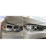 1 Pairs Carbon Fiber Car Lamp Eyebrow Decorative Sticker for BMW F30 2013-2015 - Image 6