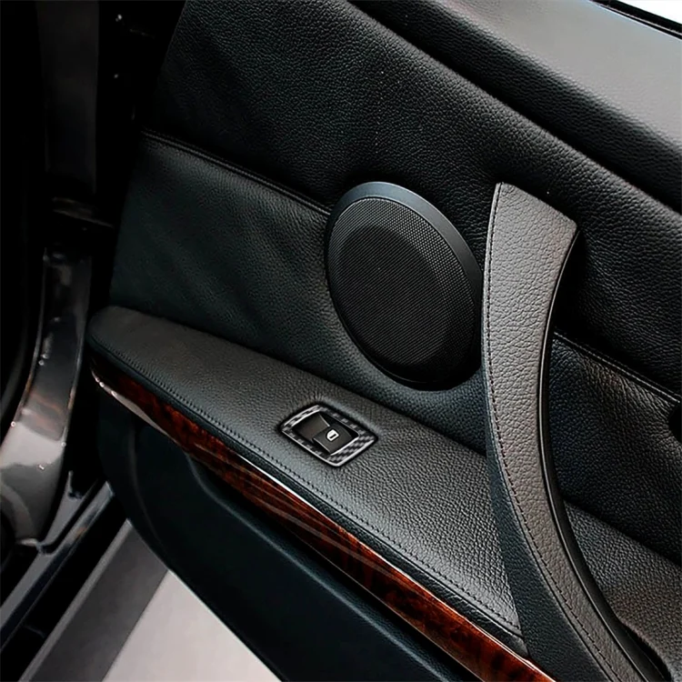 CRP8151_5.webp 2 PCS Carbon Fiber Car Left Driving Lifting Panel Decorative Sticker for BMW E92 2005-2012, Diameter: 40.4cm - Image 6