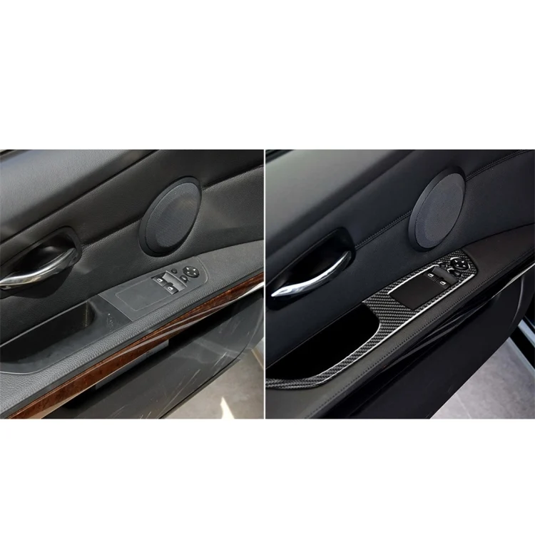 CRP8151_6.webp 2 PCS Carbon Fiber Car Left Driving Lifting Panel Decorative Sticker for BMW E92 2005-2012, Diameter: 40.4cm - Image 7
