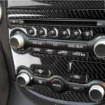 5 in 1 Car Carbon Fiber Air Conditioning Adjustment Panel Decorative Sticker for Nissan 370Z Z34 2009-, Left and Right Drive Universal - Image 5