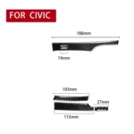 5 in 1 Car Carbon Fiber Automatic Gear Decorative Sticker for Honda Civic 8th Generation 2006-2011, Right Drive - Image 2