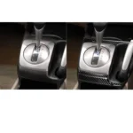 5 in 1 Car Carbon Fiber Automatic Gear Decorative Sticker for Honda Civic 8th Generation 2006-2011, Right Drive - Image 6