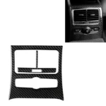 Car Carbon Fiber Rear Seat Air Outlet Panel Decorative Sticker for Audi A6 2005-2011, Left and Right Drive Universal