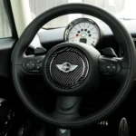 2 PCS Car Steering Wheel R Chassis Carbon Fiber Decorative Sticker for BMW MINI R55 / R56 / Countryman R60 / Paceman R61 - Image 5