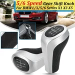 Car 6-speed Matte Silver Gear Shift Lever Knob for BMW - Image 6