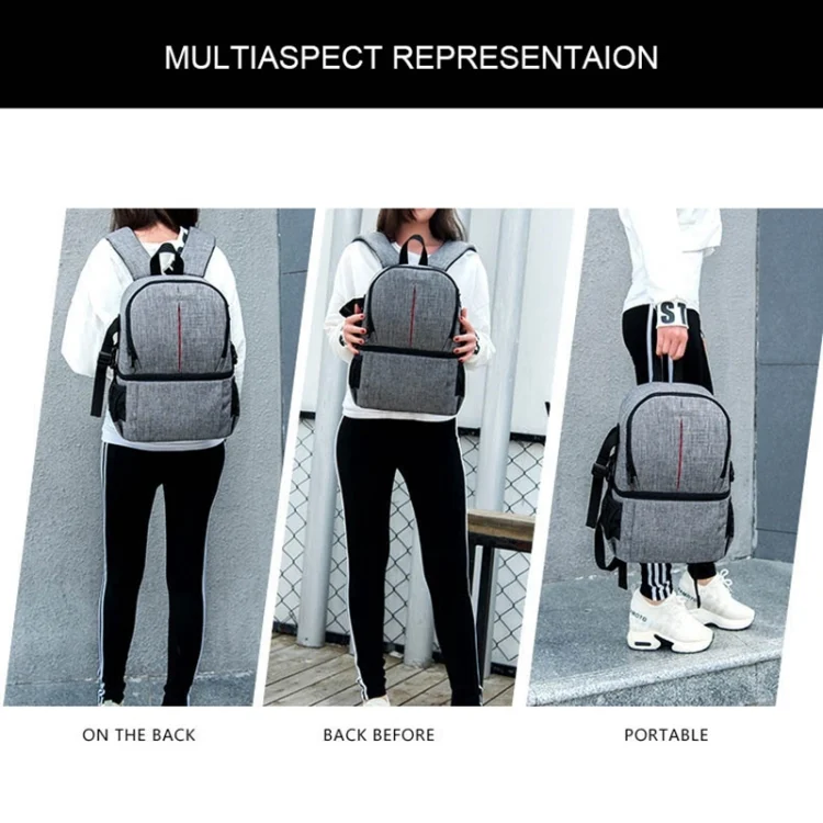 DAC1721R_11.webp Multi-functional Waterproof Nylon Shoulder Backpack Padded Shockproof Camera Case Bag for Nikon Canon DSLR Cameras - Image 12