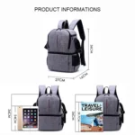 Multi-functional Waterproof Nylon Shoulder Backpack Padded Shockproof Camera Case Bag for Nikon Canon DSLR Cameras - Image 4