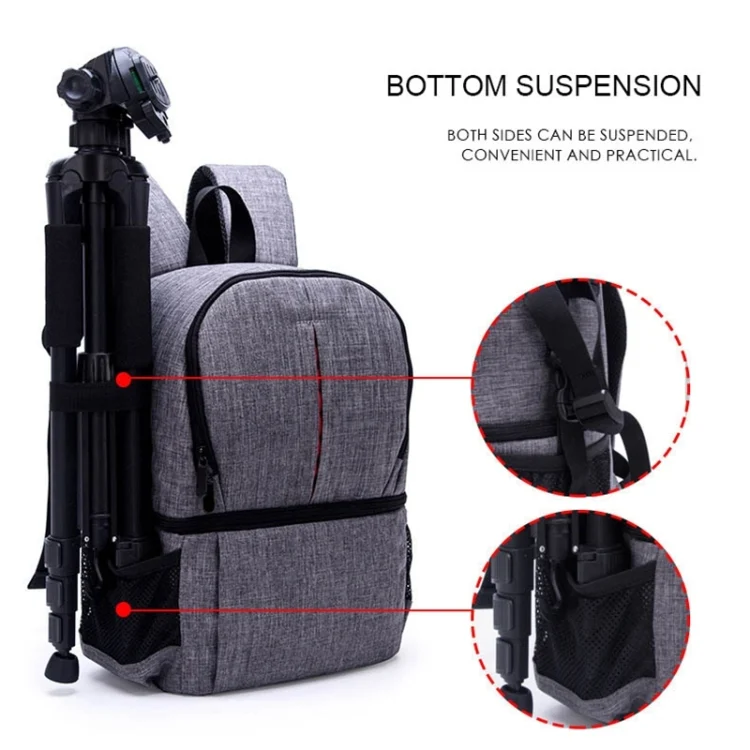 DAC1721R_5.webp Multi-functional Waterproof Nylon Shoulder Backpack Padded Shockproof Camera Case Bag for Nikon Canon DSLR Cameras - Image 6