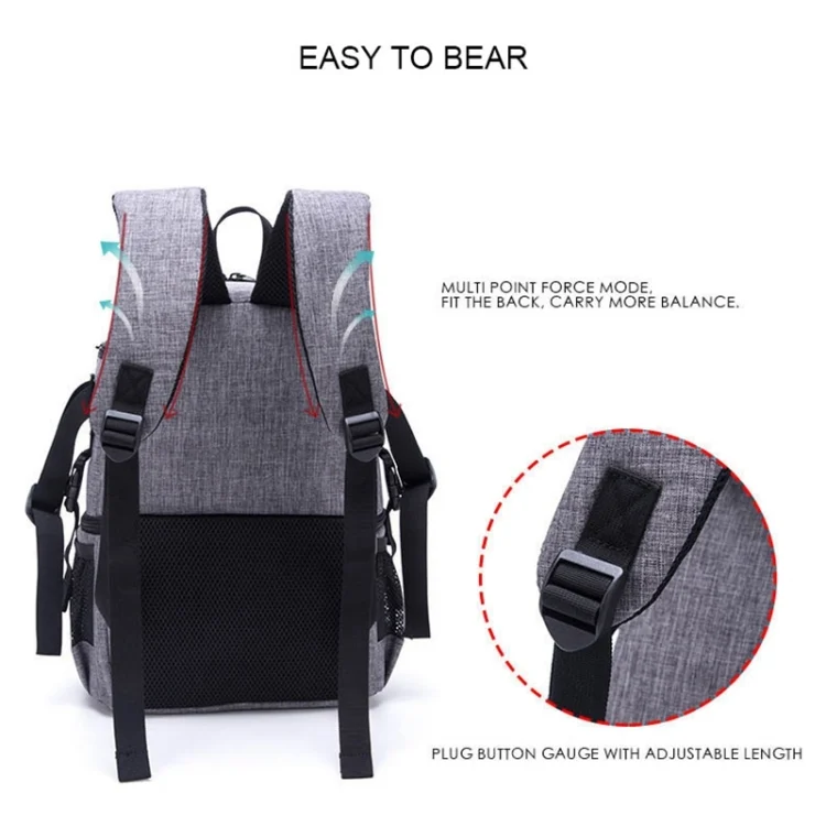 DAC1721R_6.webp Multi-functional Waterproof Nylon Shoulder Backpack Padded Shockproof Camera Case Bag for Nikon Canon DSLR Cameras - Image 7