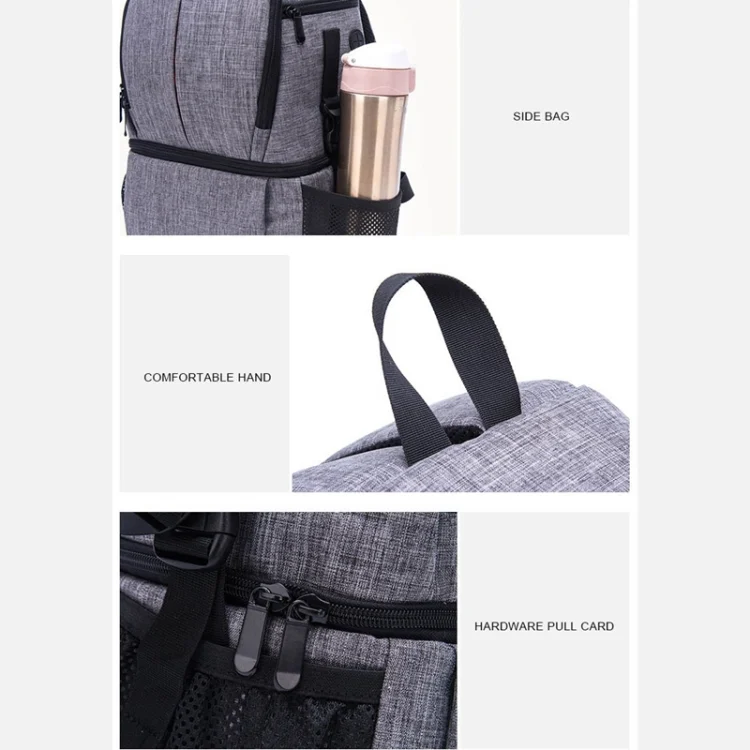 DAC1721R_9.webp Multi-functional Waterproof Nylon Shoulder Backpack Padded Shockproof Camera Case Bag for Nikon Canon DSLR Cameras - Image 10