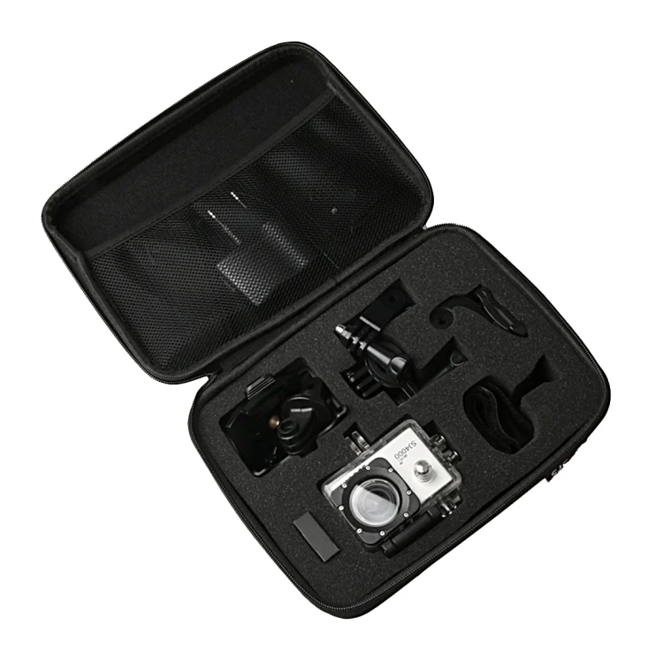 DCA0010_4.webp Portable Shockproof Shatter-resistant Wear-resisting Camera Bag Carrying Travel Case for SJCAM SJ4000 / SJ5000 / SJ6000 / SJ7000 / SJ8000 / SJ9000 Sport Action Camera & Selfie Stick and Other Accessories, Size: 22 * 16 * 6 cm - Image 5