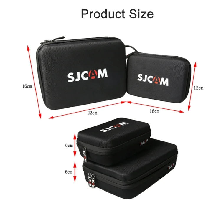 DCA0010_6.webp Portable Shockproof Shatter-resistant Wear-resisting Camera Bag Carrying Travel Case for SJCAM SJ4000 / SJ5000 / SJ6000 / SJ7000 / SJ8000 / SJ9000 Sport Action Camera & Selfie Stick and Other Accessories, Size: 22 * 16 * 6 cm - Image 7