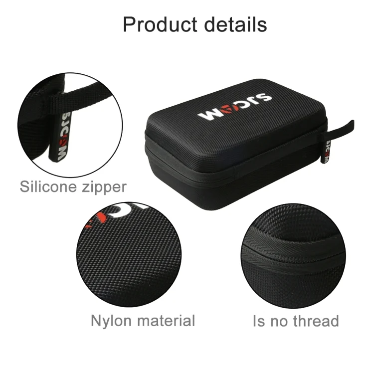 DCA0010_7.webp Portable Shockproof Shatter-resistant Wear-resisting Camera Bag Carrying Travel Case for SJCAM SJ4000 / SJ5000 / SJ6000 / SJ7000 / SJ8000 / SJ9000 Sport Action Camera & Selfie Stick and Other Accessories, Size: 22 * 16 * 6 cm - Image 8