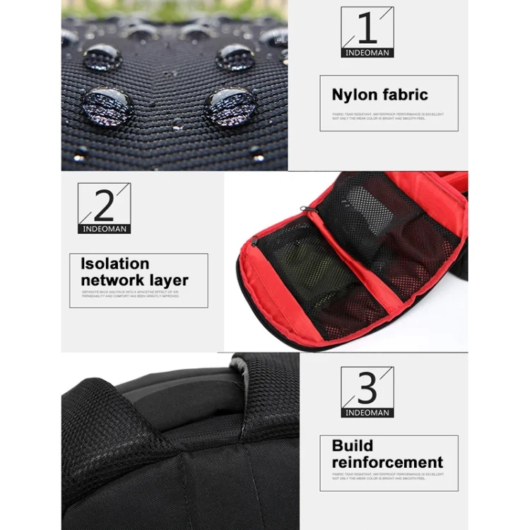 DCA0066E_4.webp INDEPMAN DL-B012 Portable Outdoor Sports Backpack Camera Bag for GoPro, SJCAM, Nikon, Canon, Xiaomi Xiaoyi YI, Size: 27.5 * 12.5 * 34 cm - Image 5