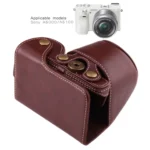 Full Body Camera PU Leather Case Bag with Strap for Sony A6000 / A6300 / Nex 6 - Image 6