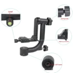 YELANGU Horizontal 360 Degree Gimbal Tripod Head for Home DV and SLR Cameras - Image 4