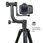 YELANGU Horizontal 360 Degree Gimbal Tripod Head for Home DV and SLR Cameras - Image 5