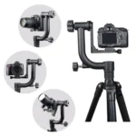 YELANGU Horizontal 360 Degree Gimbal Tripod Head for Home DV and SLR Cameras - Image 8