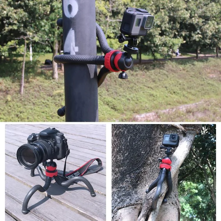 DCA0572_10.webp Mini Octopus Flexible Tripod Holder with Phone Clamp for iPhone, Galaxy, Huawei, GoPro, Insta360, DJI and Other Action Cameras - Image 11